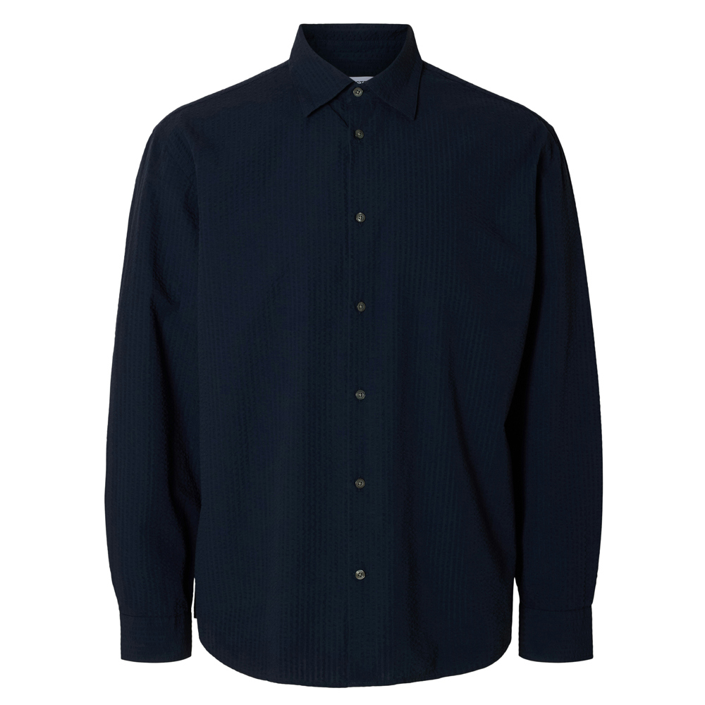 SELECTED HOMME Seersucker Derek Long Sleeved Shirt